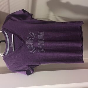 Under Armor purple workout top
